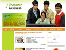Tablet Screenshot of forensiceducation.in